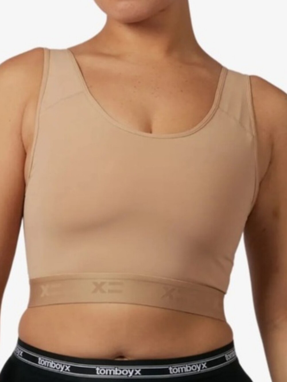 TomboyX Compression Tops  Size Large Neutral Nude Comfort Sports